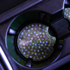 Set of 2 Car Drink Coasters - Stars