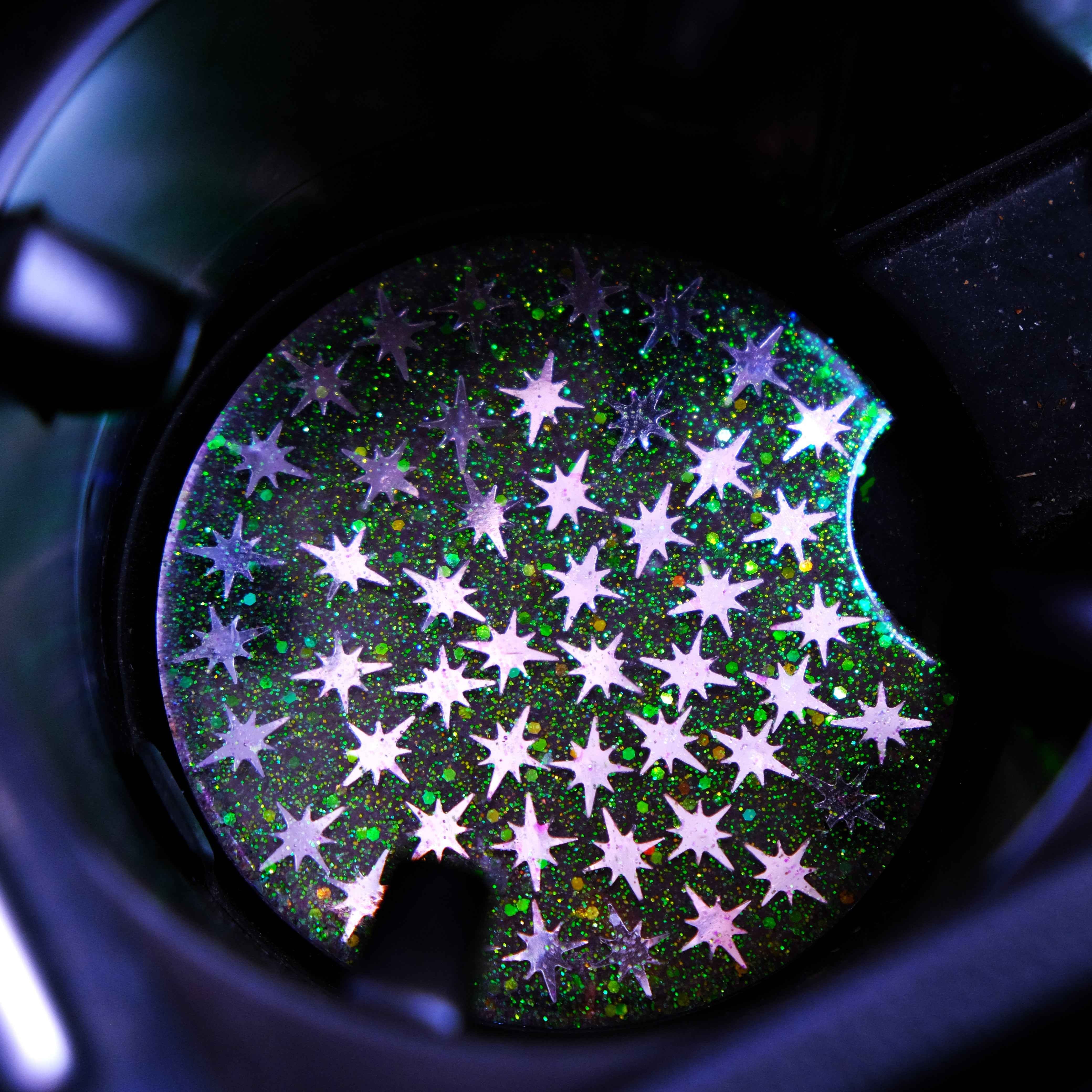 Set of 2 Car Drink Coasters - Stars