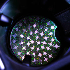 Set of 2 Car Drink Coasters - Stars