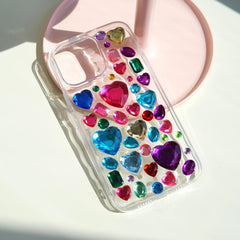 Bling rhinestone heart gem phone case - image 9