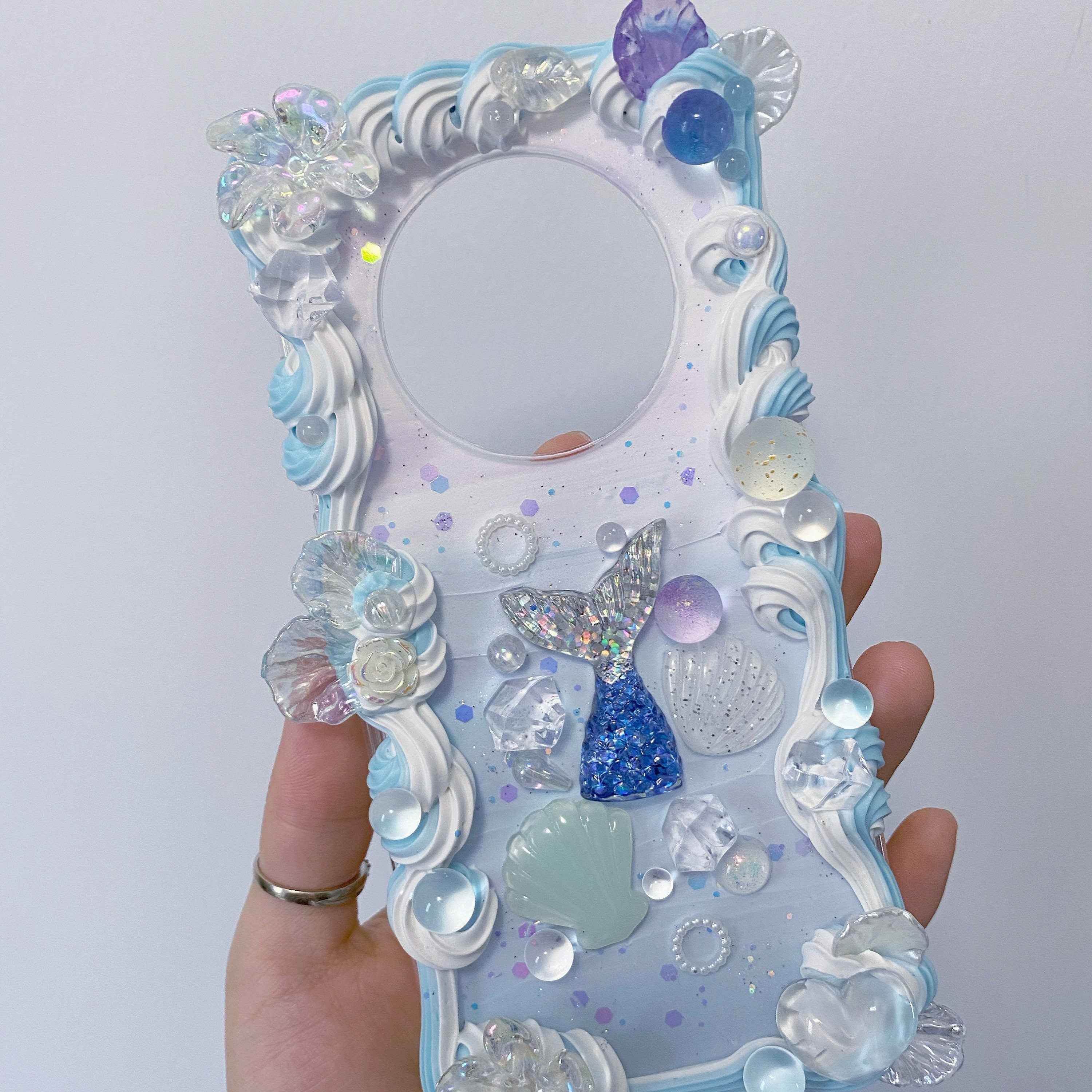Custom Decoden Phone Case Mermaid tail& Shells
