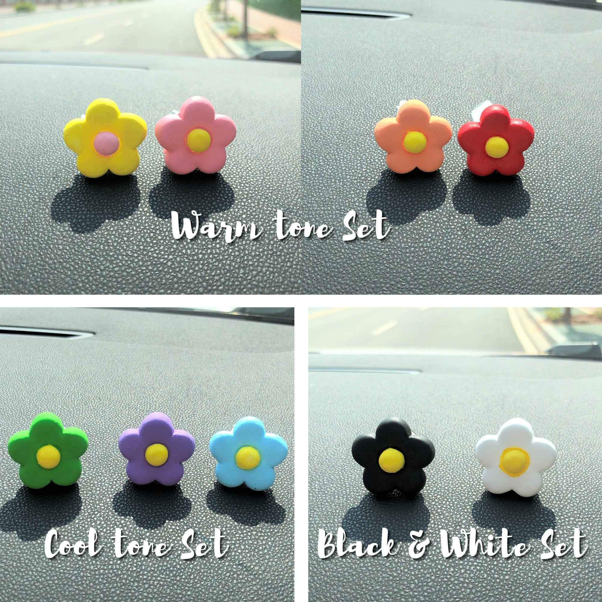 GFSISARTY Plaster Daisy Car Vent Clips Air Freshener - Size Middle