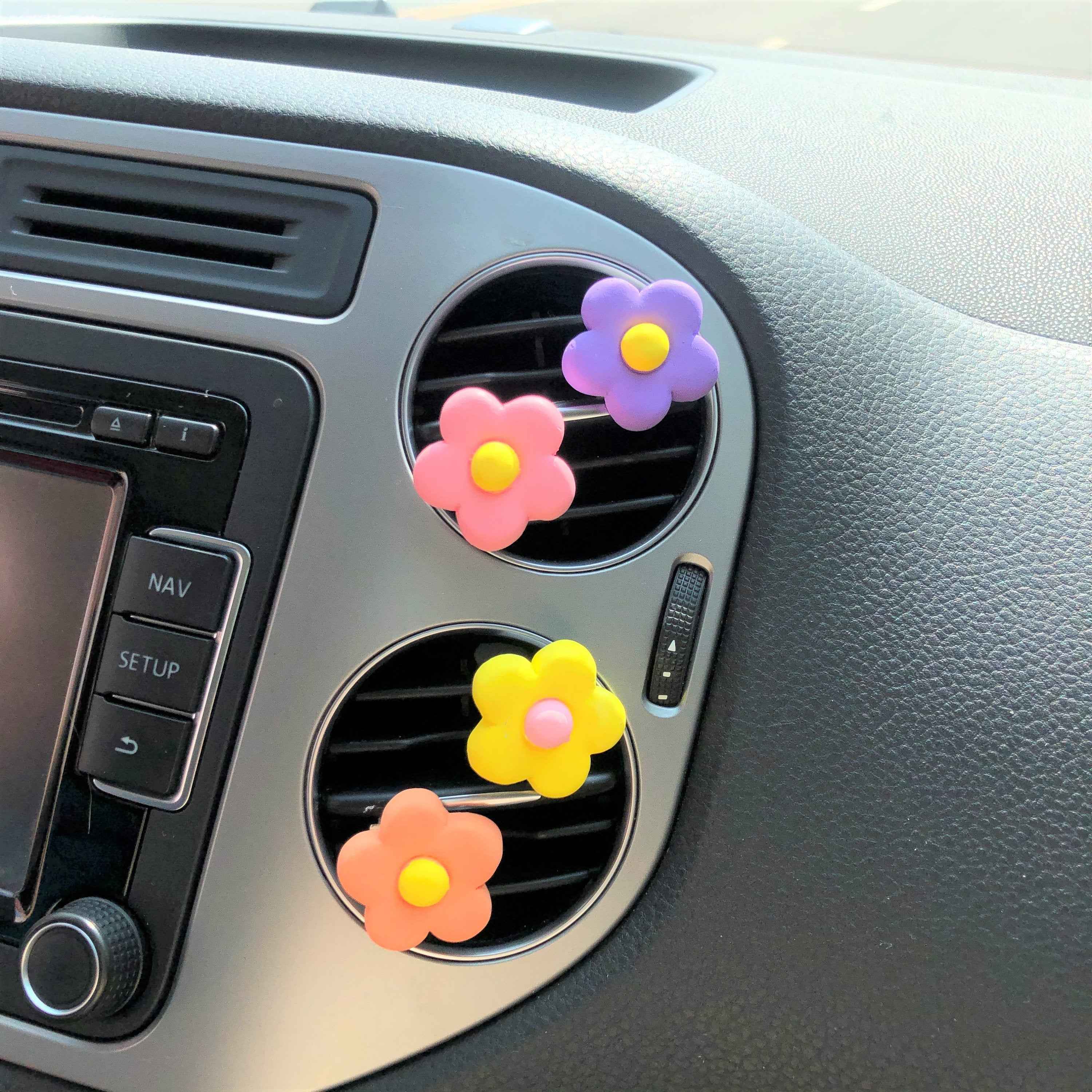 GFSISARTY Plaster Daisy Car Vent Clips Air Freshener - Size Middle