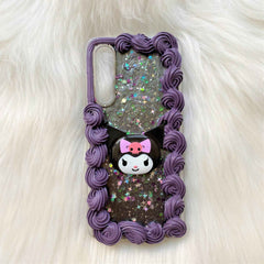 Anime Decoden Phone Case Glitter Kuromi