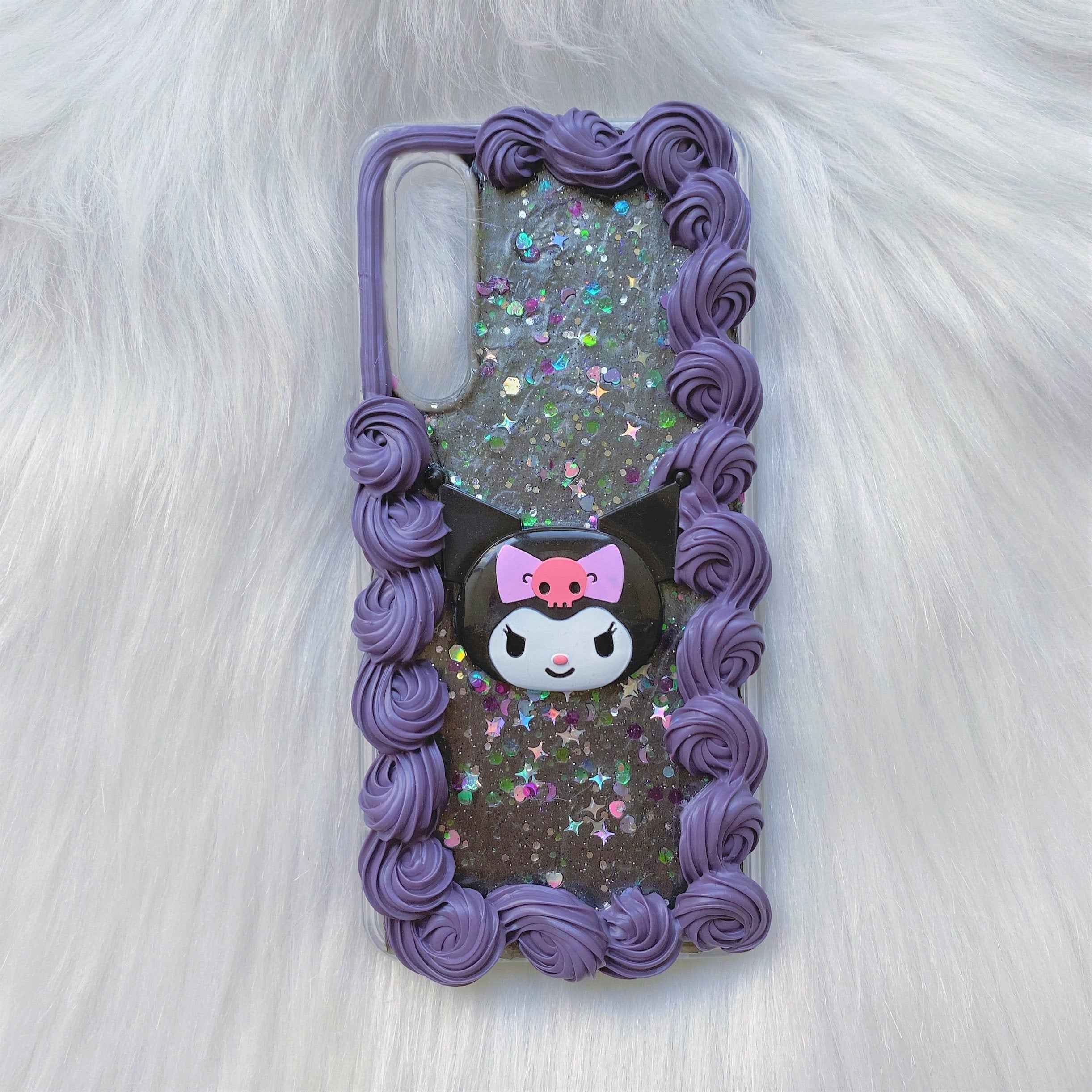 Anime Decoden Phone Case Glitter Kuromi