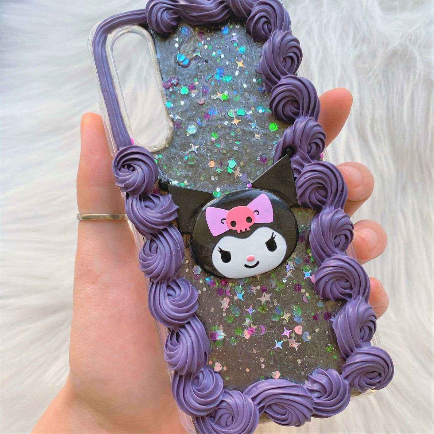 Anime Decoden Phone Case Glitter Kuromi