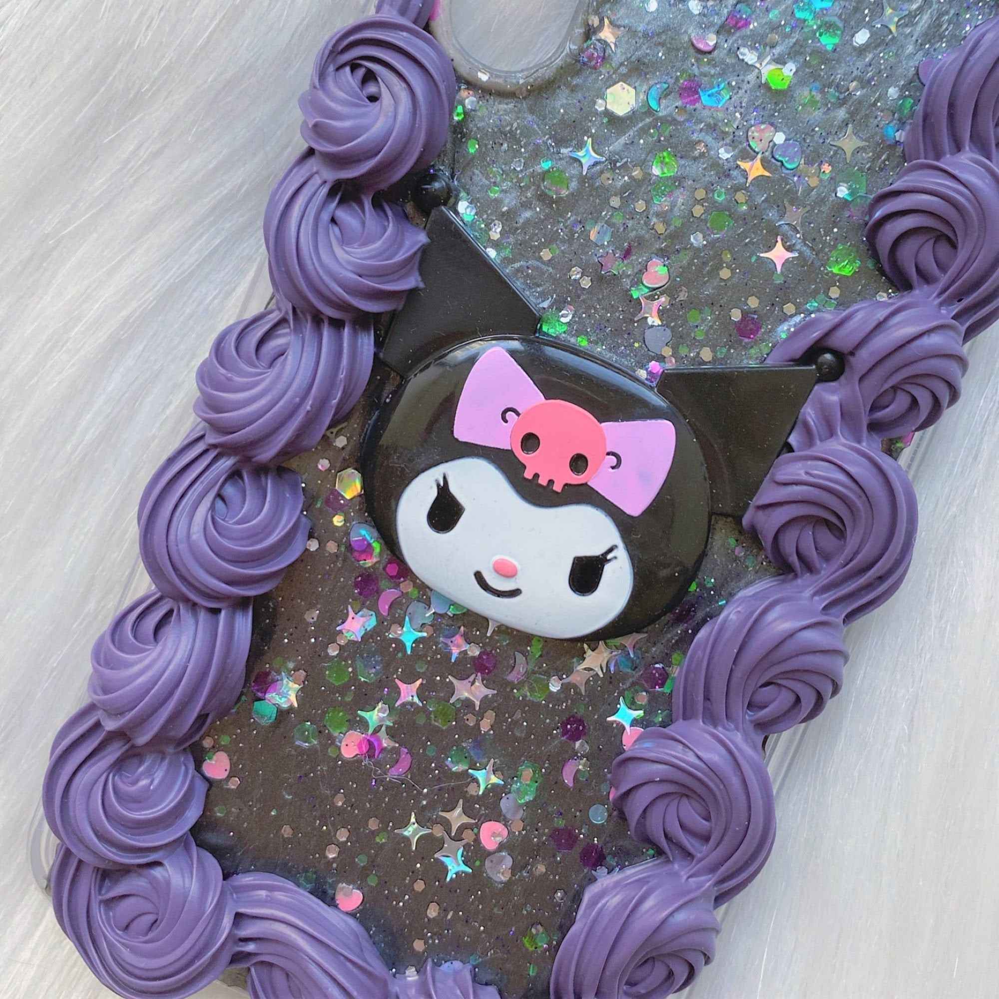 Anime Decoden Phone Case Glitter Kuromi