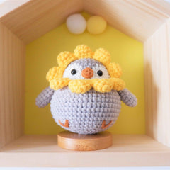 Car Dashboard Decor- Crochet Fat Penguin