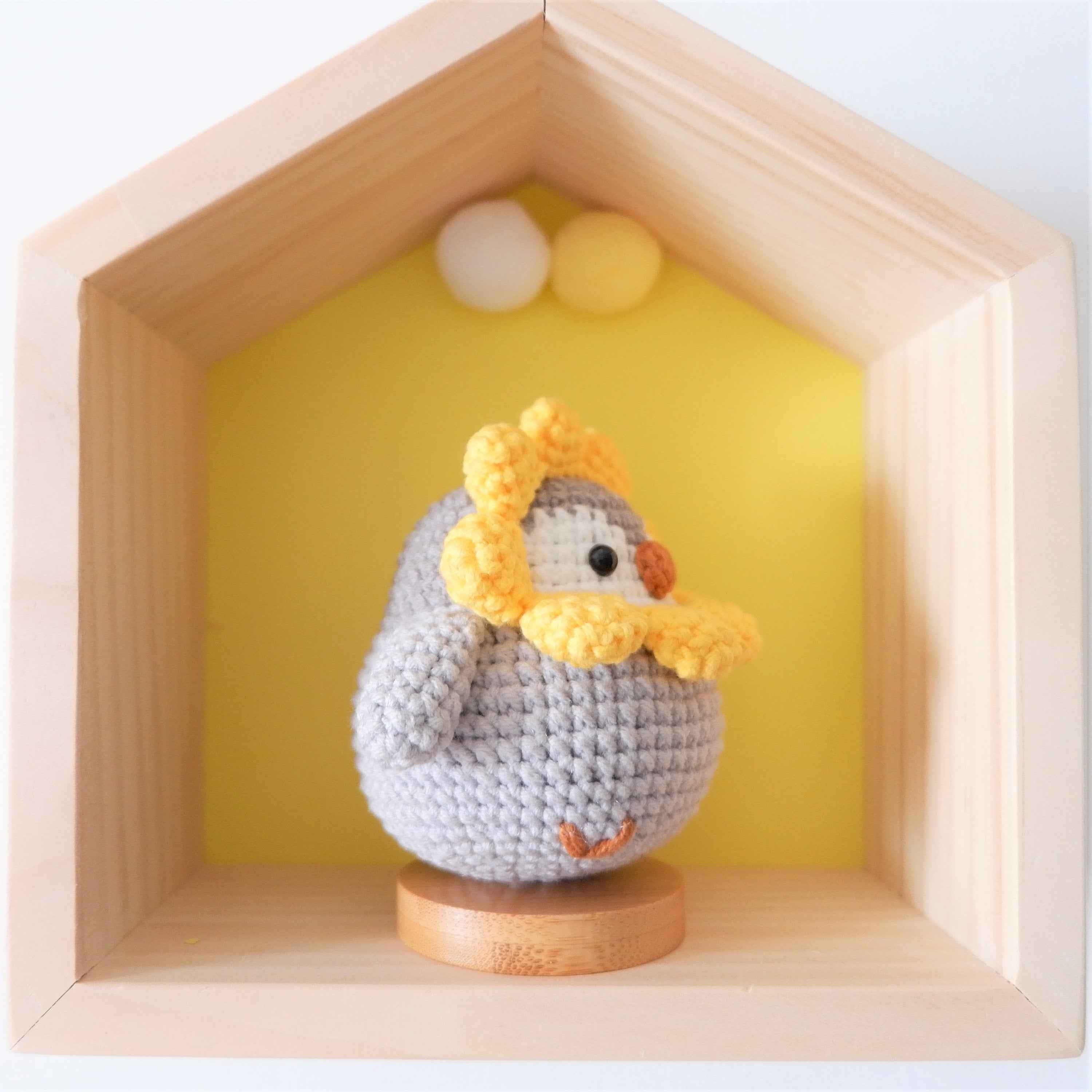 Car Dashboard Decor- Crochet Fat Penguin