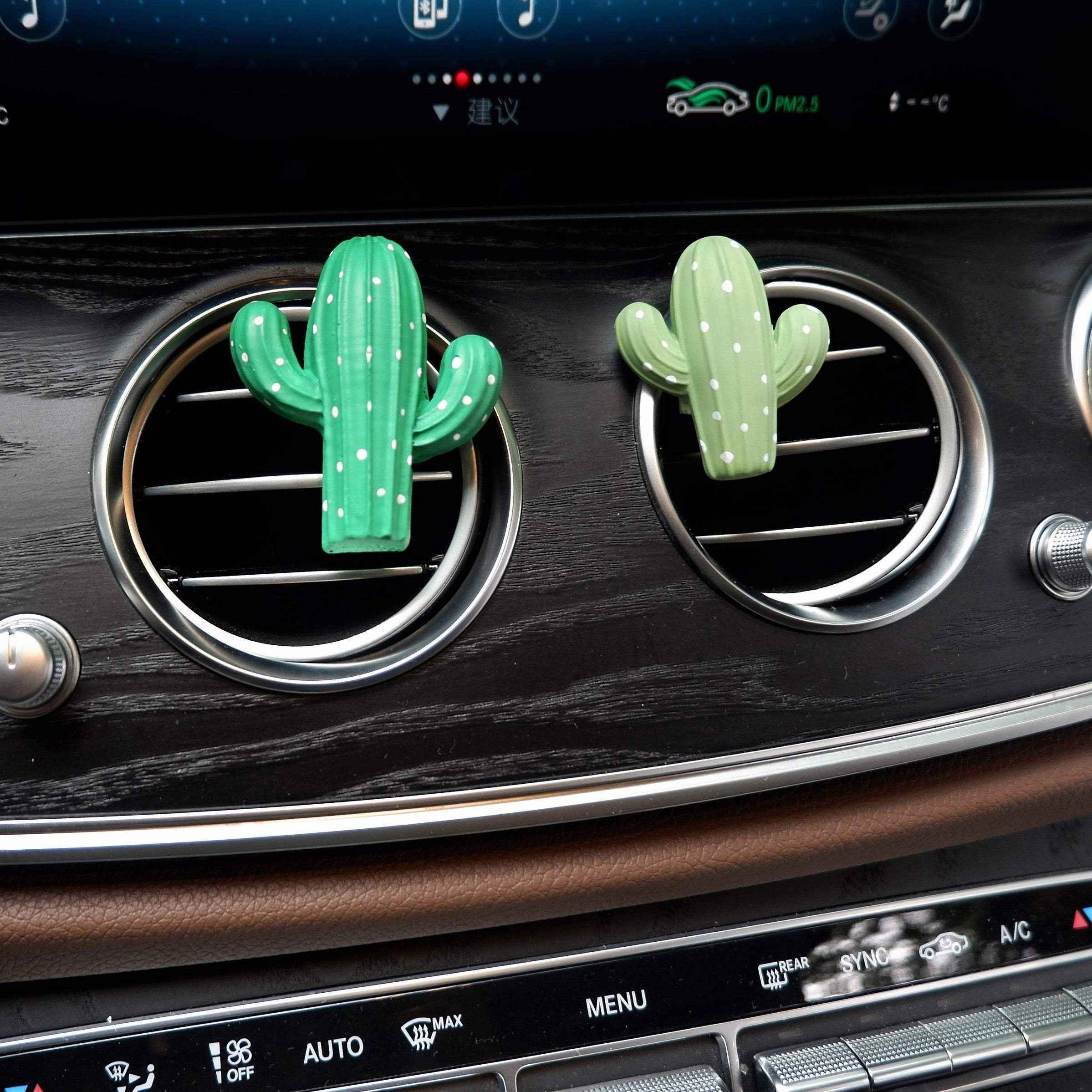 2Pcs Cactus Car Vent Clips Air Freshener