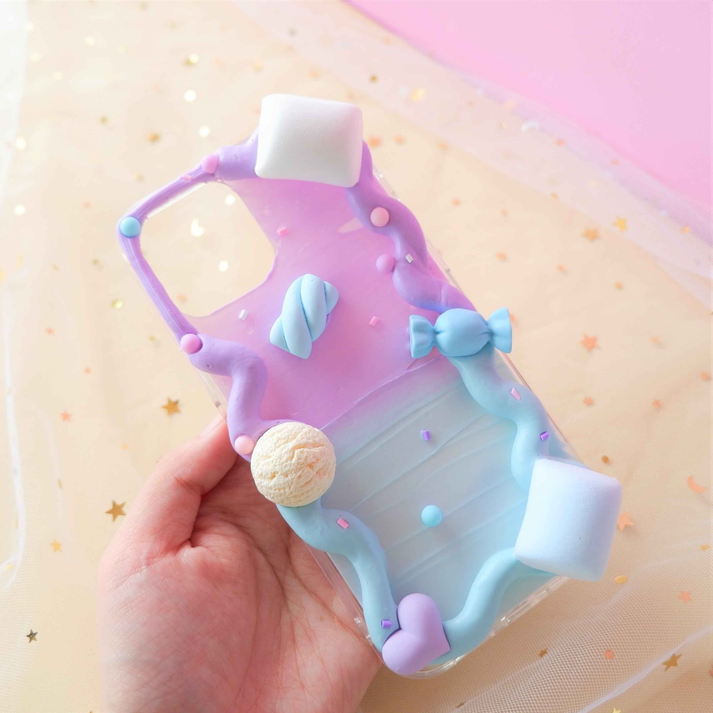 Decoden Phone Case Marshmallow & Ice Cream