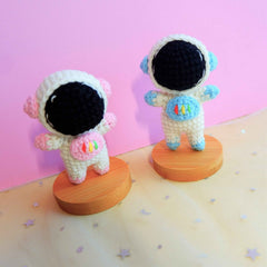 Crochet Car Dashboard Decor- Astronauts