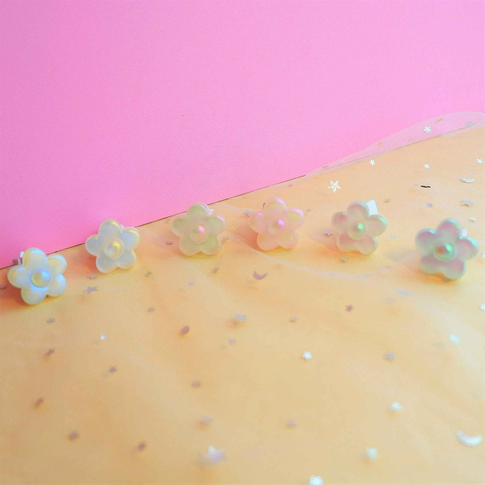 6Pcs Car Air Freshener Vent Clips- Laser Rainbow Daisy