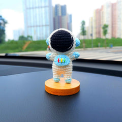 Crochet Car Dashboard Decor- Astronauts