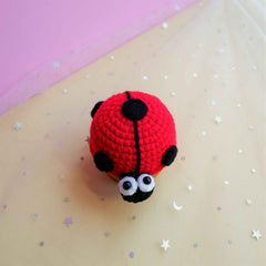 Crochet Car Dashboard Decor- Ladybug