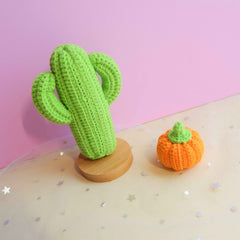 Crochet Car Dashboard Accessory- Mini Pumpkin