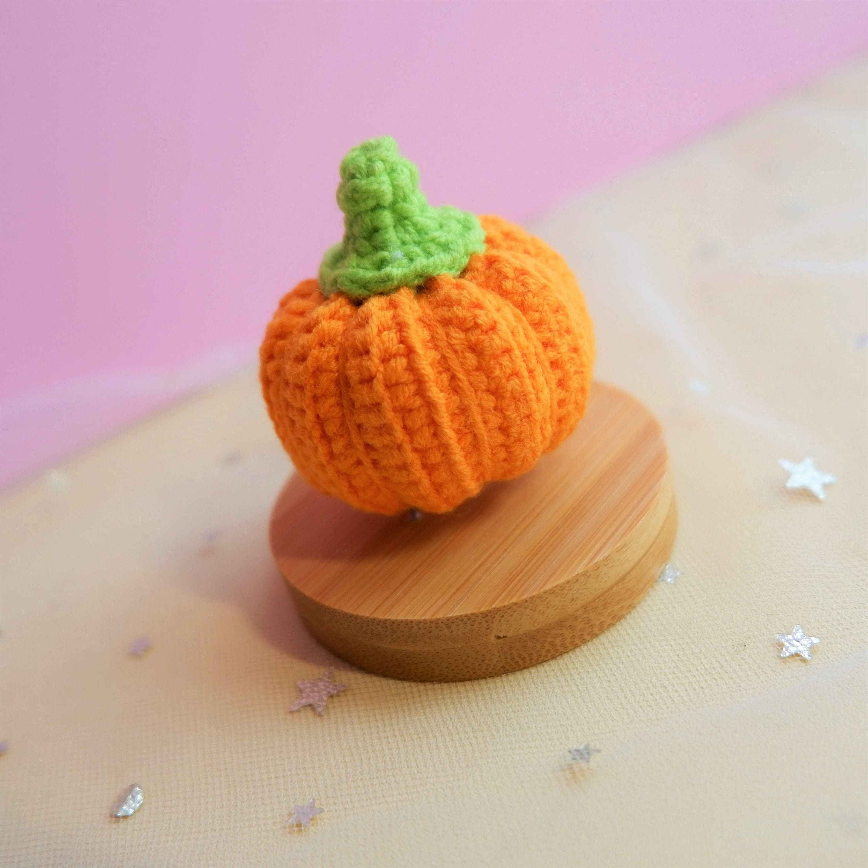 Crochet Car Dashboard Accessory- Mini Pumpkin