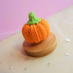 Crochet Car Dashboard Accessory- Mini Pumpkin