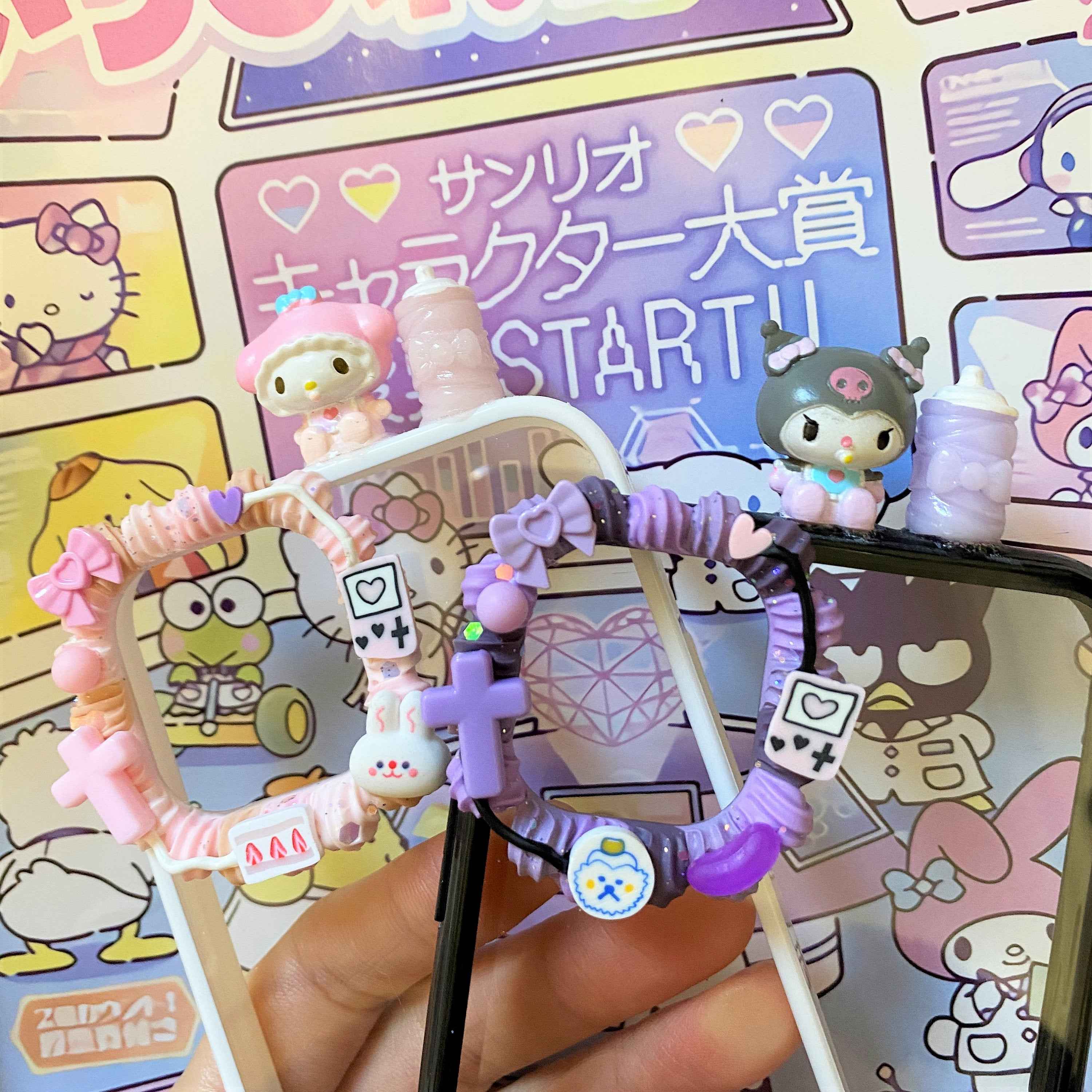 Anime Decoden Phone Case Kuromi My Melody
