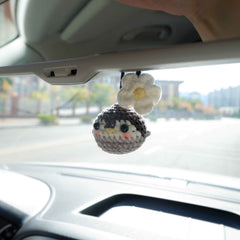 Car Mirror Hanging Accessories- Fluffy Penguin/Avocado & Daisy