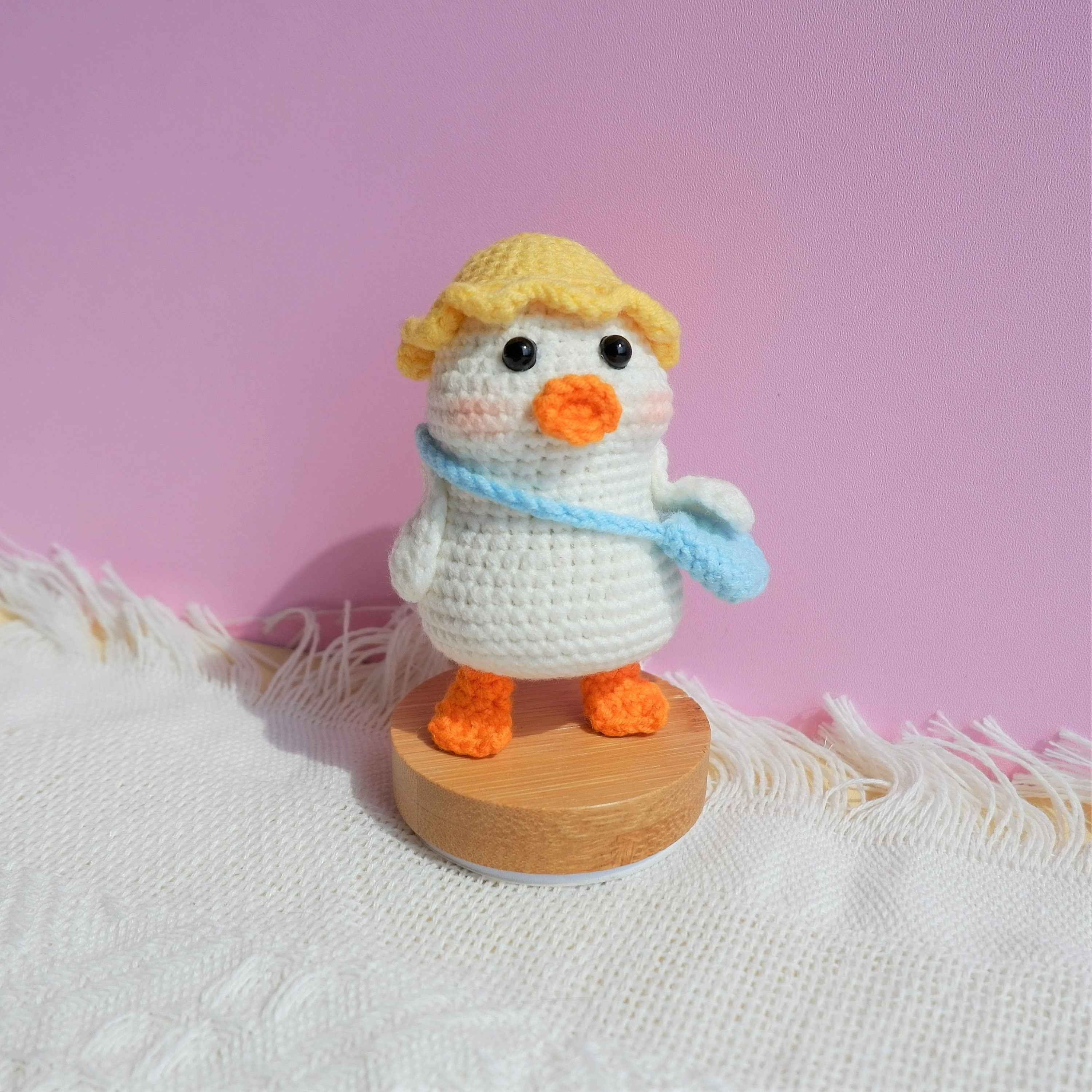 Crochet Car Dashboard Decor- Duck Mailman
