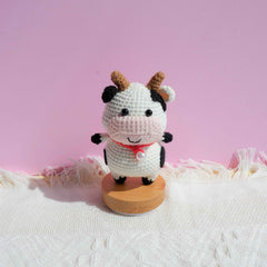 Crochet Car Dashboard Decor- Chunky Cow