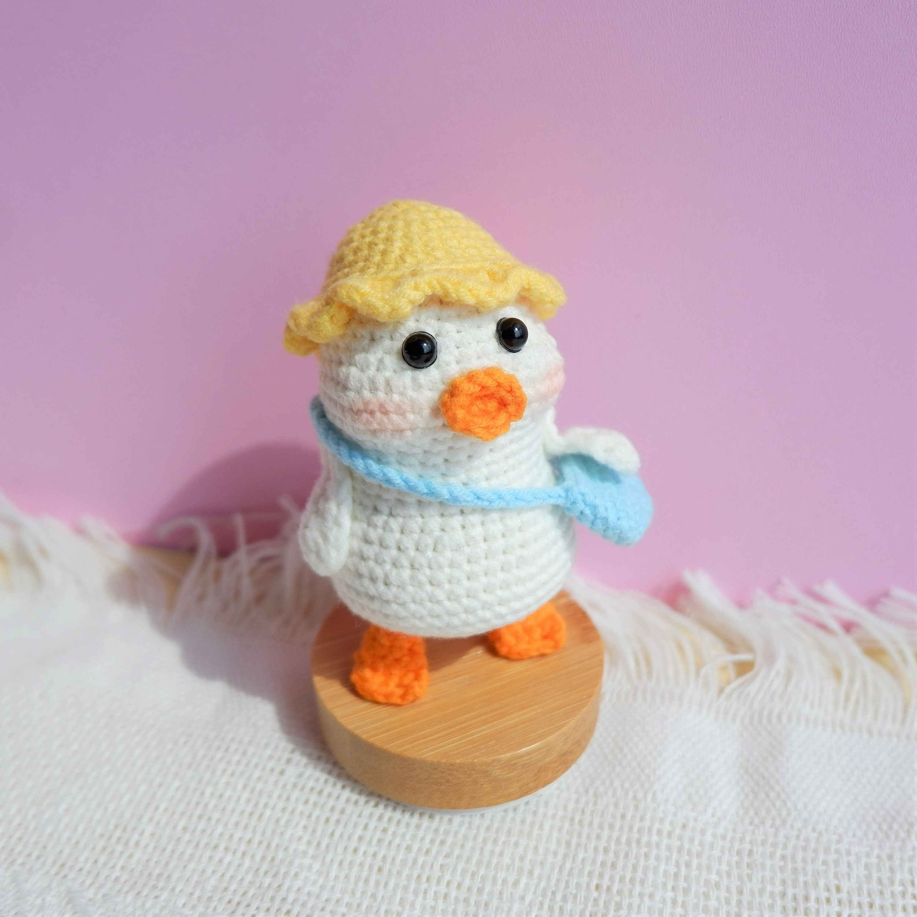 Crochet Car Dashboard Decor- Duck Mailman