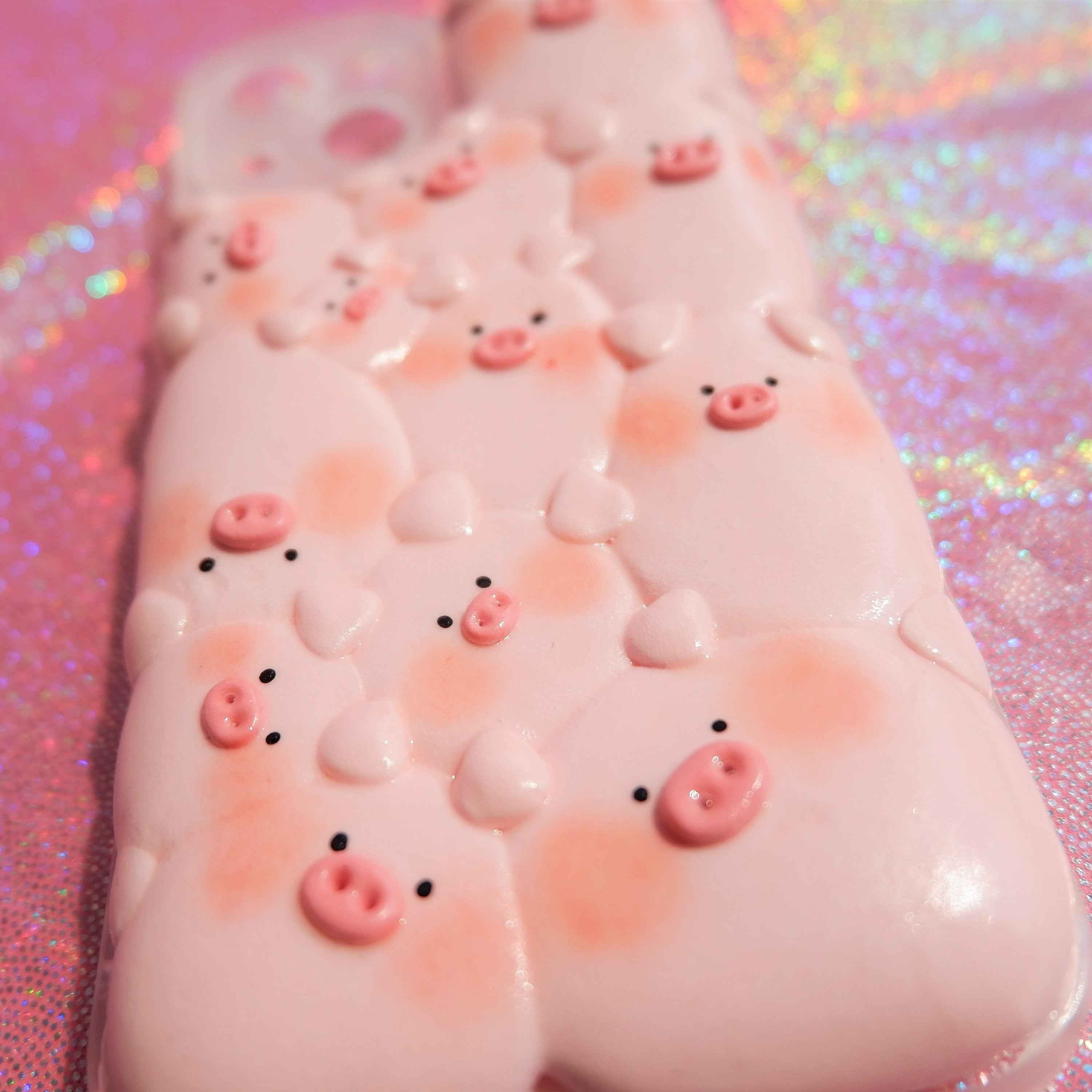 Clay Phone Case- Pink Piggy