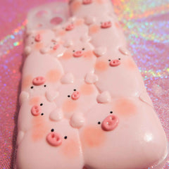 Clay Phone Case- Pink Piggy