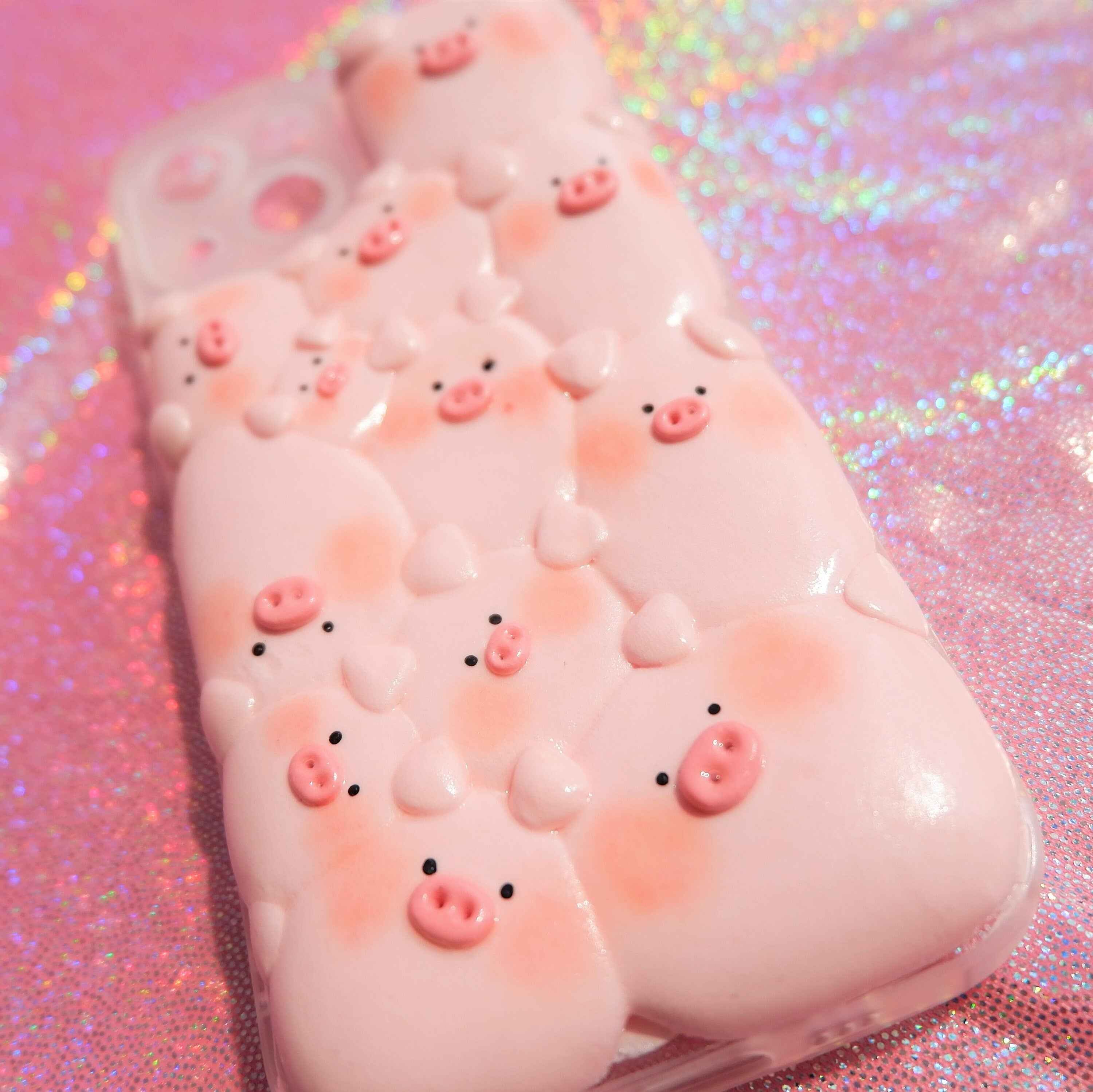 Clay Phone Case- Pink Piggy