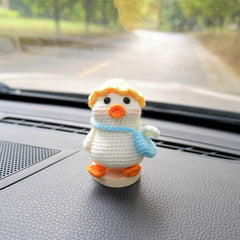 Crochet Car Dashboard Decor- Duck Mailman