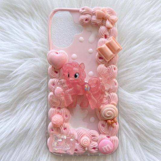 Pinkie Pie decoden phone case with pink pony-inspired 3D charms