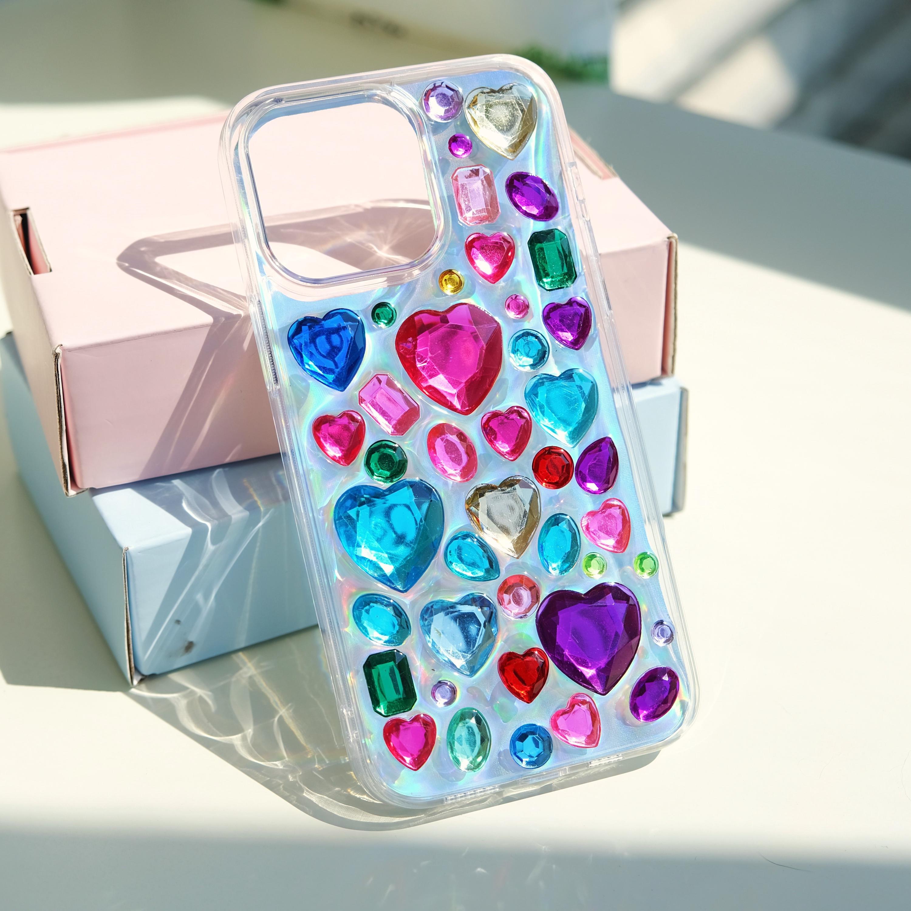 Bling rhinestone heart gem phone case - image 4