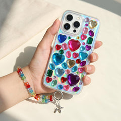 Bling rhinestone heart gem phone case - image 6