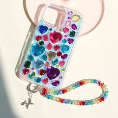Bling rhinestone heart gem phone case - image 7