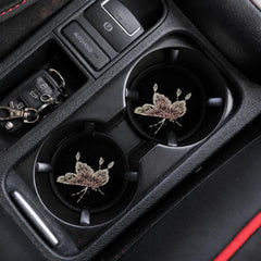 Embroidered Butterfly Car Coasters - Set of 2 - image 6