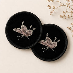 Embroidered Butterfly Car Coasters - Set of 2 - image 7