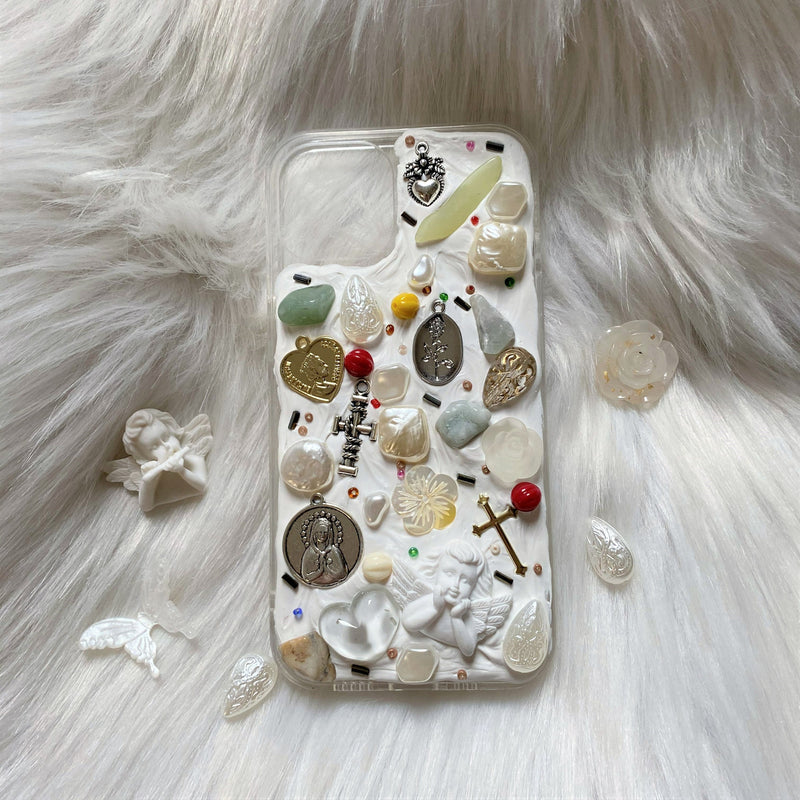 Decoden Phone Case, Mosaic Phone Case, Angel/Tarot/Star Coin 3D iPhone Case, Custom Phone Case for iPhone 13/14/15 Pro Max, OnePlus, Galaxy