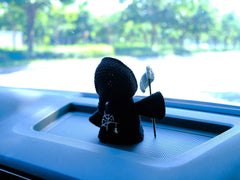 Crochet Ghost Doll Car Dashboard Decor, Cute Angel & Grim Reaper Car Dashboard Accessory, Spooky Interior Car Accessory, Halloween Gift