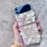 Decoden Phone Case, Butterfly Phone Case, Baroque Rose/Shell 3D iPhone Case, Crystal Phone Case for 12/13/14/15 Pro Max, Galaxy, Google