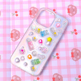 Bling Gummy Bear/Daisy 3D Phone Case, Resin Phone Case, Glitter iPhone Case, Cute Phone Case for iPhone 12/13/14/15 Pro Max, OnePlus, Galaxy