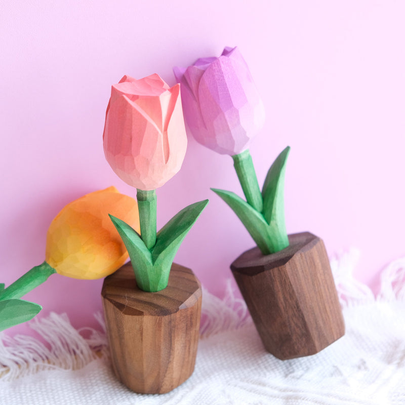 Tulip Car Dashboard Decor, Wooden Flower Car Accessory, Cute Car Accessories Interior, Essential Oil Diffuser, Valentines Home Decor