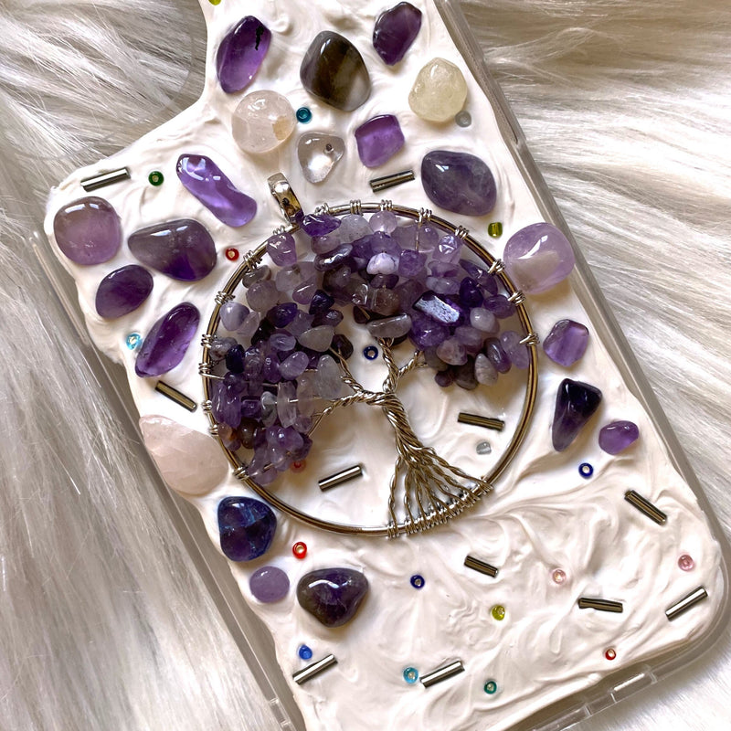 Decoden Mosaic Phone Case, Crystal Phone Case, Tree of Life 3D iPhone Case, Custom Phone Case for iPhone 13/14/15 Pro Max, One Plus, Galaxy