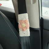 Crochet Daisy Steering Wheel Cover, Adjustable Steering Wheel Cover, Cute Interior Car Accessory for Women, Custom Steering Wheel Cover