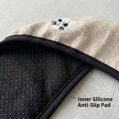 Cat Embroidery Elastic Steering Wheel Cover