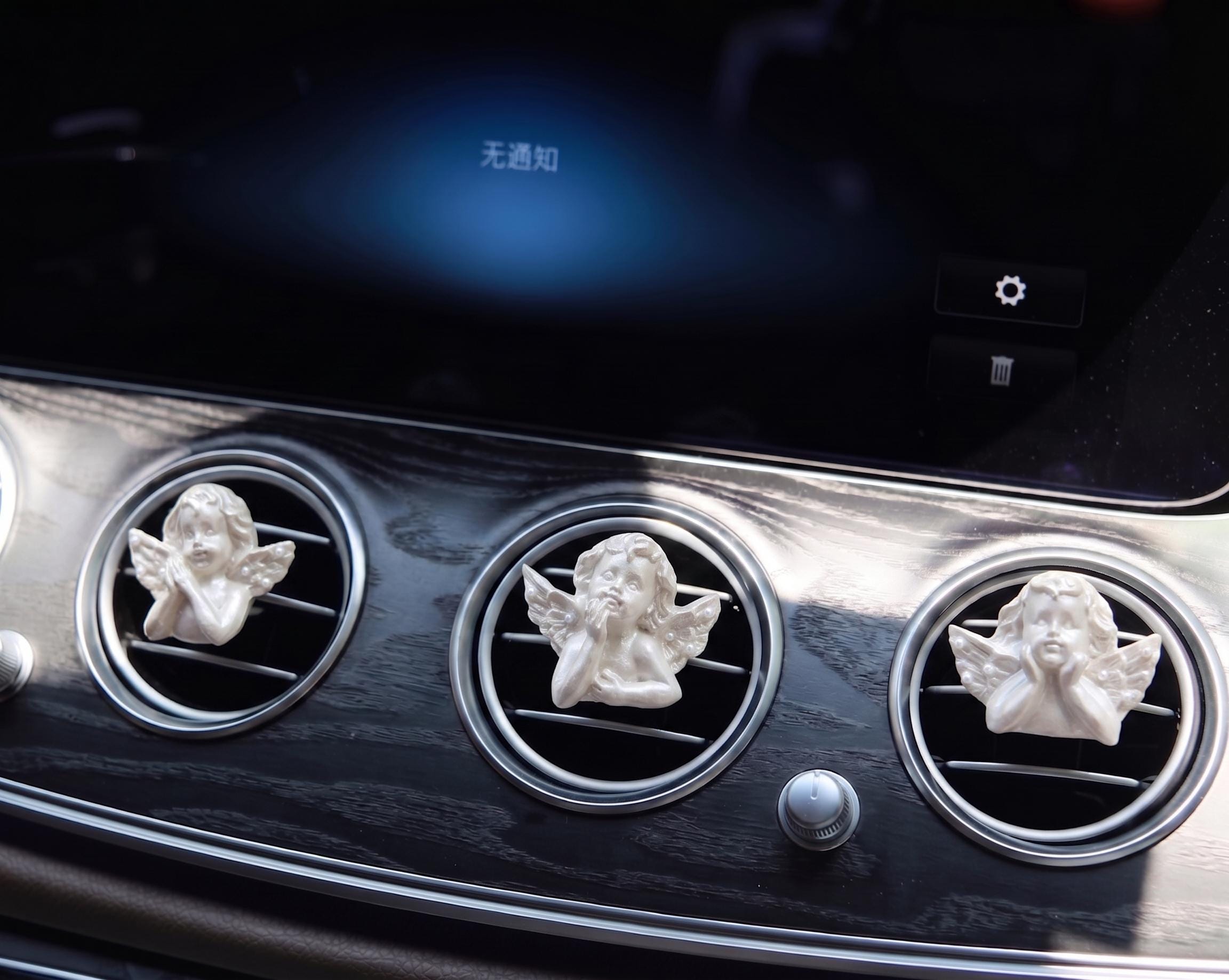 Pearlescent Cherub Car Vent Clips - Set of 3 - image 3
