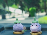 Crochet Eggplant Doll Car Dashboard Decor, Smiley Chunky Eggplant Car Accessory, Cute Car Accessories Interior, Anime Car Accessories