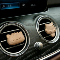 Wooden Cat Car Vent Clip Air Freshener - image 3