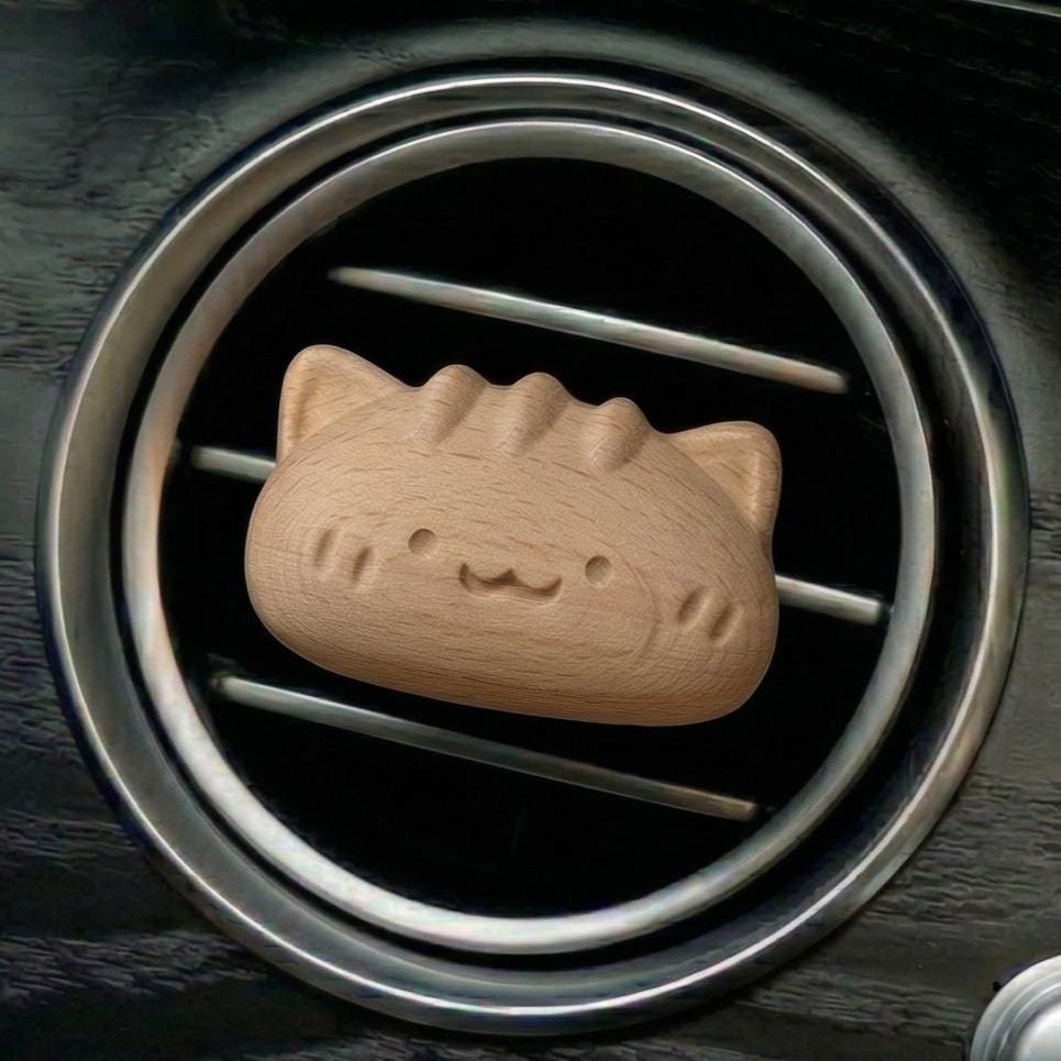 Wooden Cat Car Vent Clip Air Freshener - image 6