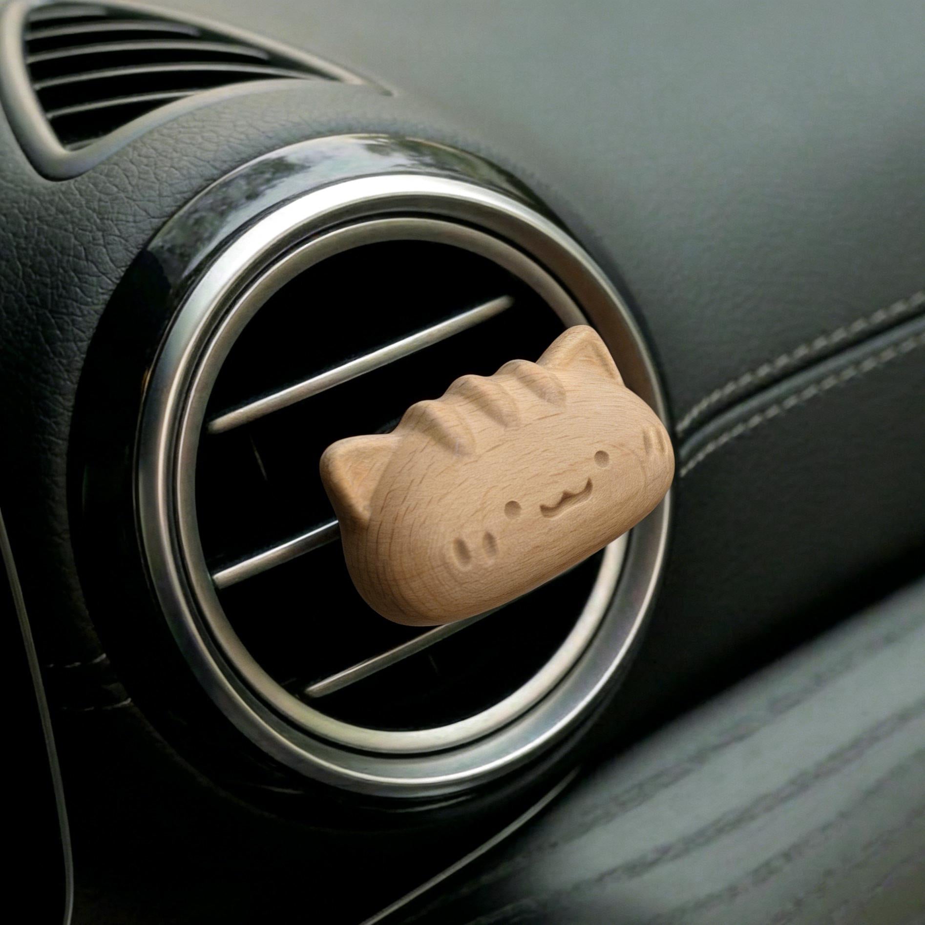 Wooden Cat Car Vent Clip Air Freshener - image 7